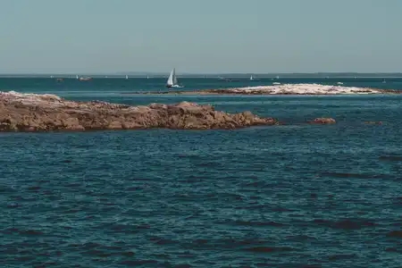 Paysage marin autour des îles de Glénan