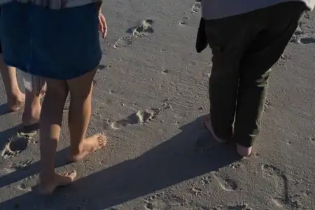 marche sur le sable