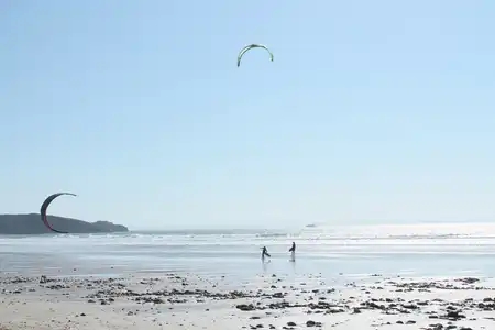 Flysurf plage de Pentrez Finistère bretagne