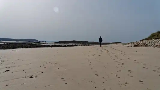 flânerie sur la plage