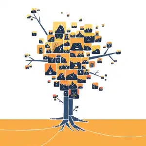 L'arbre à pensées - Version orange