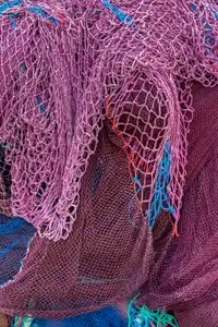 Filet de pêche rose violet