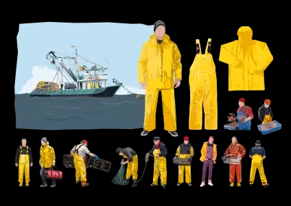 Illustrations Marins pêcheur