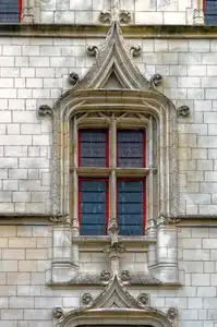 Fenêtre à meneaux au Château des Ducs de Bretagne
