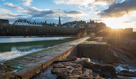 Coucher de soleil à Saint-Malo