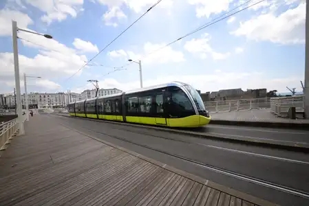 Brest, tramway pont de la Recouvrance