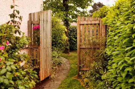 L'entrée du jardin