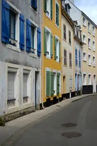 Belle-Ile-en-Mer, maisons colorées