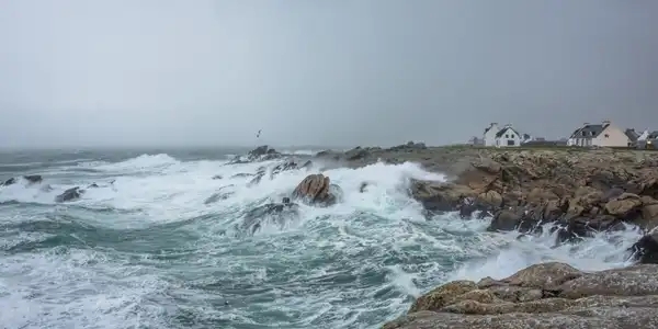 Coup d'vent sur la côte à Saint Guénolé-Penmarc'h