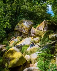 forêt de légendes du Huelgoat , le chaos de rochers