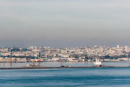 port militaire et rade de Brest vue de la pointe des Espagnols (Copie)