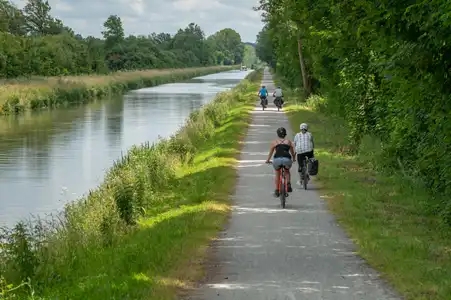 balade en vélo au bord du canal