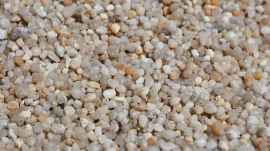 Grains de sable en gros plan