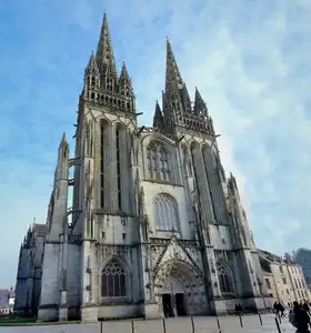 cathédrale saint corentin de plein pied, quimper