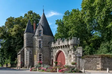Superbe entrée du château de Josselin dans le Morbihan en Bretagne
