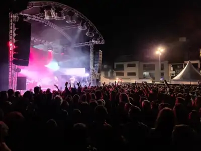 Concert pendant un festival