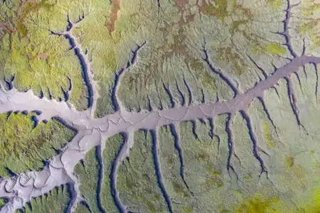 Vue aérienne de l'Elorn
