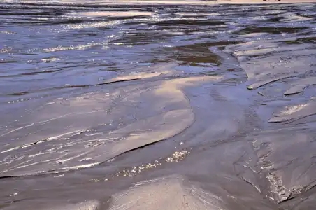 Fond de sable et courant