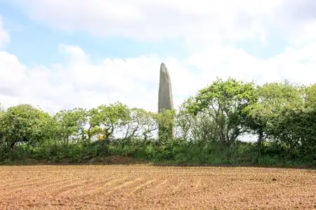 Le menhir de Kerloas à Plouarzel, Finistère