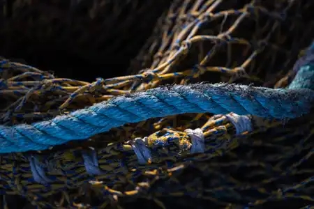 corde bleu de pêche