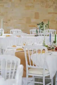 Décoration d'une réception lors d'un mariage