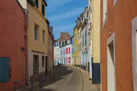 Rue colorée Belle Ile en mer