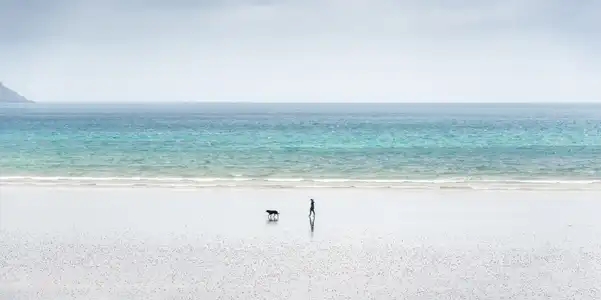 couleurs Bretagne plage de Kervel en baie de Douarnenez