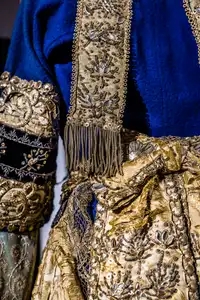 détail de costume traditionnel du pays Glazik