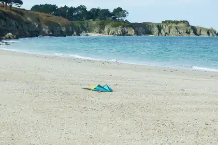 Cerf-volant sur la plage, Belle-Ile-En-Mer, Morbihan, Bretagne