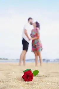 Couple à la plage