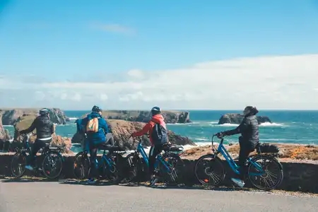Balade à vélo le long de la Côte Sauvage à Belle-Île